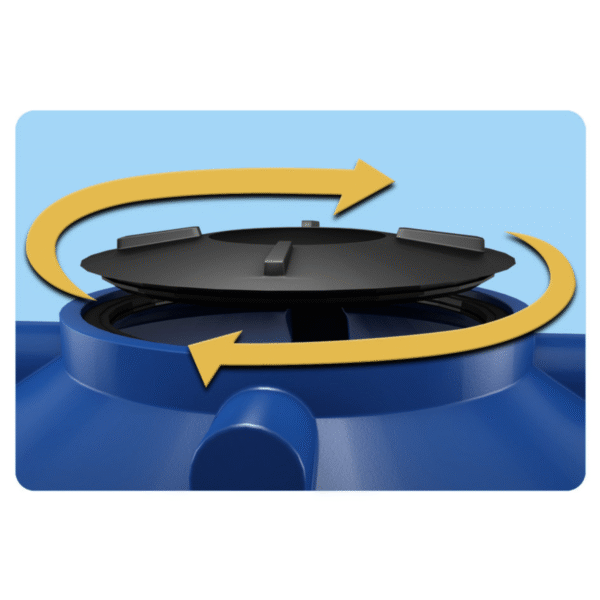 tanque pe azul h0,66 500l fortlev