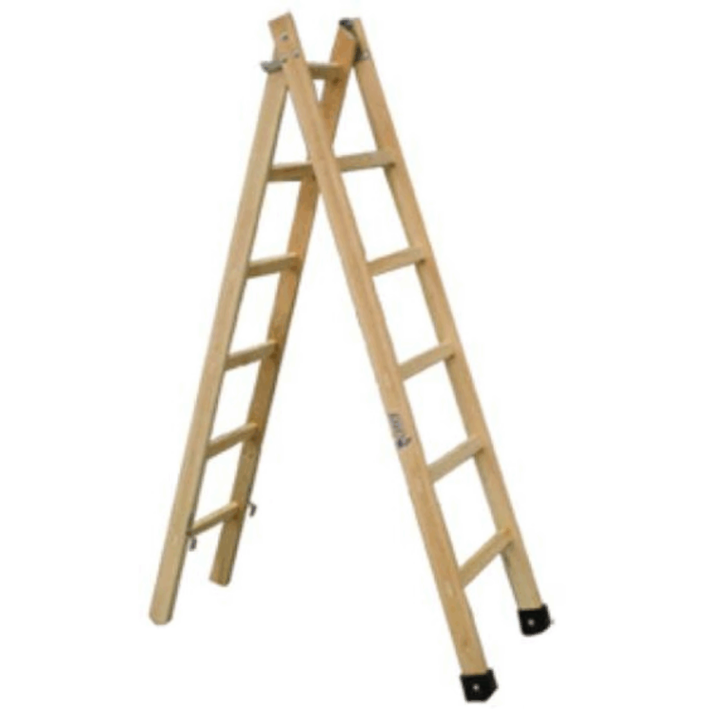 escada de madeira 15 degraus x 7,63 mts eucalipto 120kg